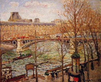 Camille Pissarro : The Pont du Carrousel, Afternoon